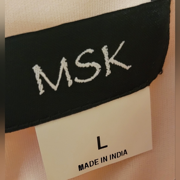 NWOT MSK sleeveless tiered sheath dress, fully lined, size large - Picture 3 of 11